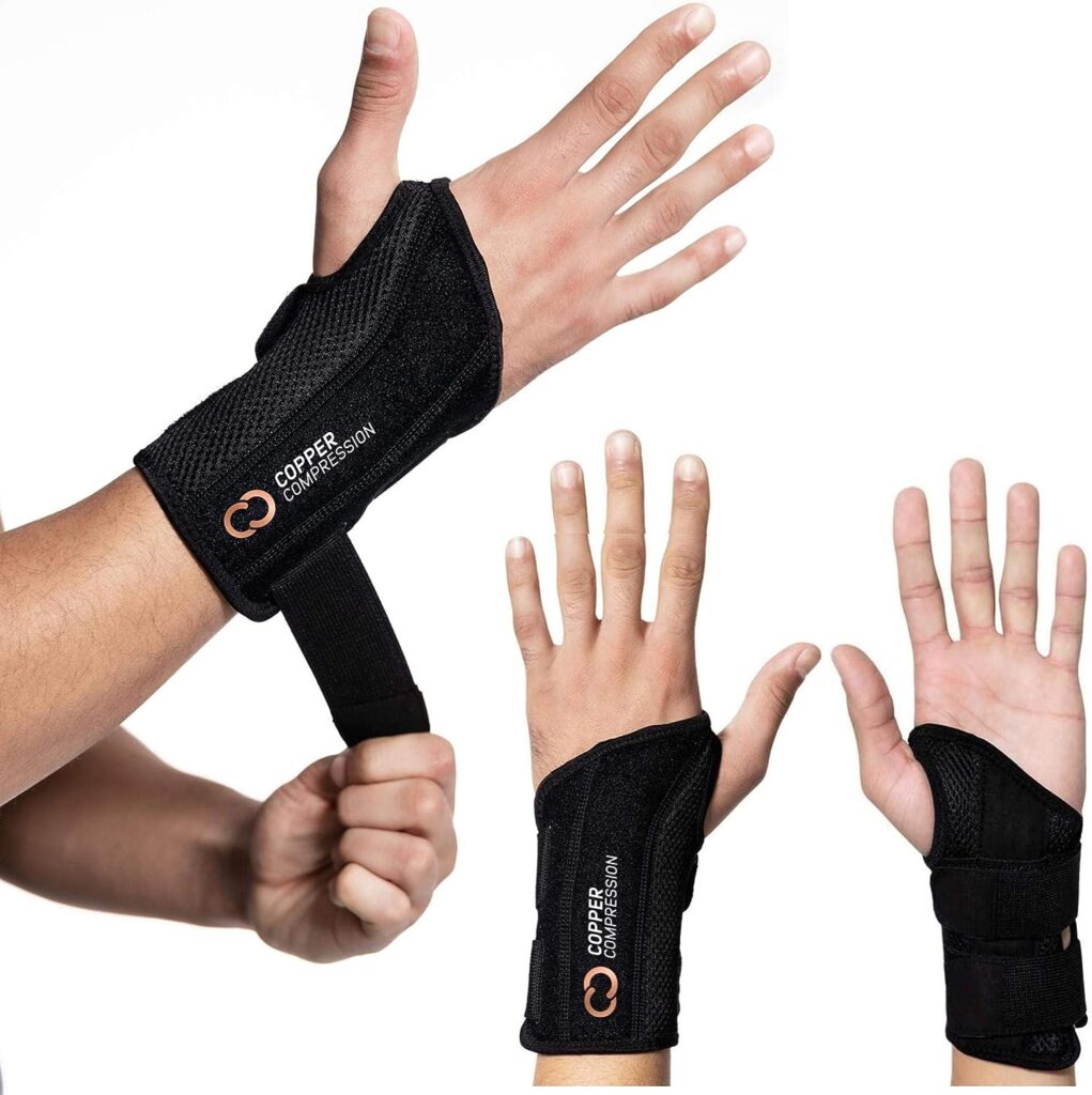 Wristband copper compression wrist brace